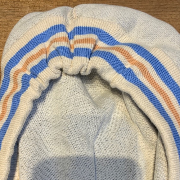 Zimmerman Nautical Hooded Mini Sweater Dress Beach Coverup Blue Orange Size 6 - Picture 10 of 11